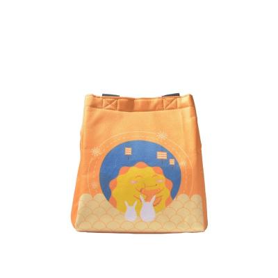 China Waterproof Cartoon thermal lunch bag with rice, featuring an aluminum foil lining and thickened insulation for optimal temperature control. for sale