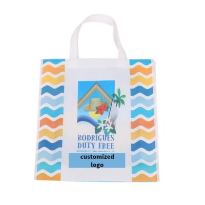 China Eco-friendly Custom spuncloth environmental protection non-woven bag drawing board painted handbag art bag large filling bag for sale