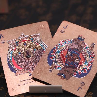 China Entertaiment Playing Cards Gold Tunisia Playing Cards Metal Gold Playing Card for sale