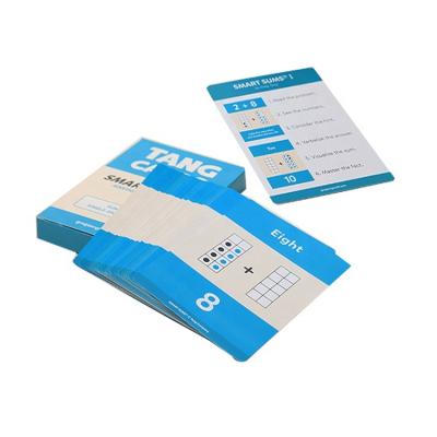 China Paper WJPC - Good Quality Custom Printing Flashcards Math Multiplication Flash Cards For Kids for sale