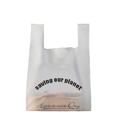 China Recyclable Customized fully biodegradable vest bag, which can be decomposed and recycled for composting. for sale