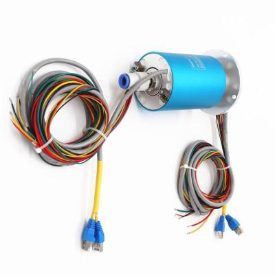 China 20 Rings USB Slip Rings Ethernet Rotary Joint Slip Ring High Frequency for sale