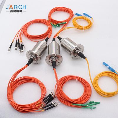 China Multi-Channels Fiber Optic Rotary Joint  High Speed With S304 Housing IP68 Single channel six channels for sale