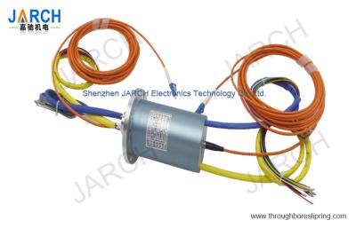 China 56MM Electro Optical Slip Ring / Fiber Optic Slip Ring With Stainless Steel Housing for sale