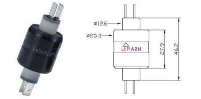 China Gigabit Ethernet Mercury Slip Ring A2H 1800RPM 25.3mm Outer with CE FCC for sale