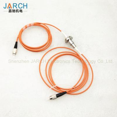 China Stainless Steel Fiber Optic Rotary Joint  500rpm for single mode and multi mode fibers for sale