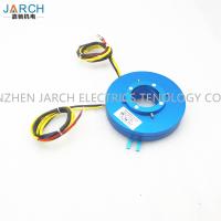 China Through Bore Pan Cake Slip Ring ID 12.7mm 0.5'' Silver Plated Copper Lead Wire for sale