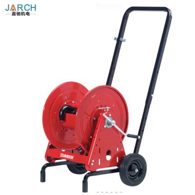 China 1000psi 200ft 2 Wheels Reel Cart 50m Optical Fiber Drum roller,hand crank type hose reel cable reel for sale