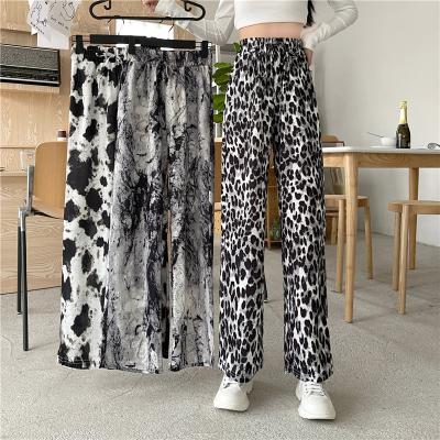 China Korean Loose Wide Leg Pants Women's Viable Pocket High Waist Women's Casual Pants Summer Casual Pants New for sale