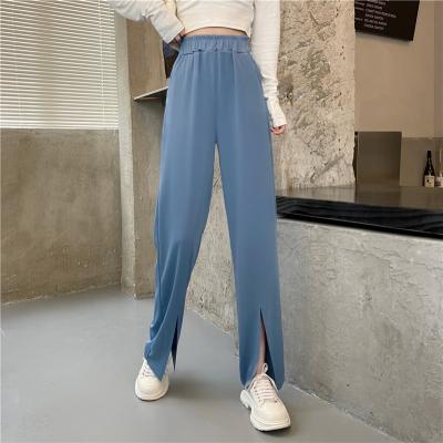 China Autumn News High Waist Loose Straight Leg Casual Pants Women's Viable Solid Color Women's Casual Pants for sale