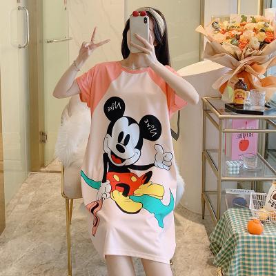 China Long Sleeve High Quality Lolita Cartoon Printing Shorts Sleeve Long Sleeve Big Lovely Loose Dresses for sale