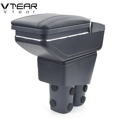 China Vtear For Honda City Armrest PU Leather Center Interior Arm Rest Storage Box Content Store Accessories 10-14 Car-styling City for sale