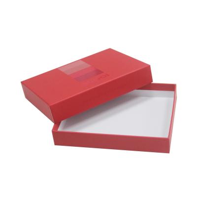 China Custom Handmade Logo Cardboard Paper Gift T-shirt Packaging Box With Lid for sale