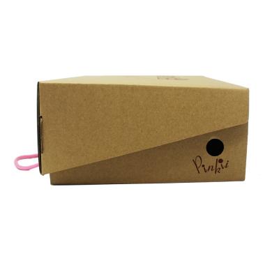 China Handmade White Milk Carton Corrugated Cardboard Packaging Box With Customized Ribbon for sale