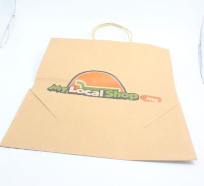 China Brown Recyclable Industrial Paper Bags 25kg Packaging Bag for sale