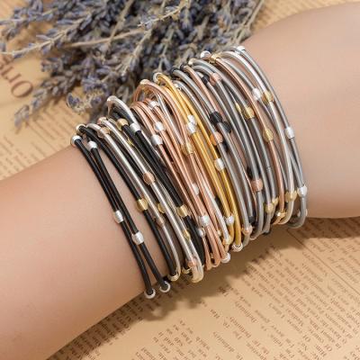 China FASHIONABLE Bangle Jewelry Women Charm Alloy Pearl Bangles Bracelets for sale