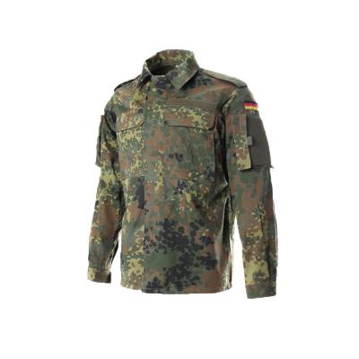 China Breathable Field Shirt Army Military Issue German Stain Tops Original Germany Land Forces Jacket Zippered Top Jackets for sale