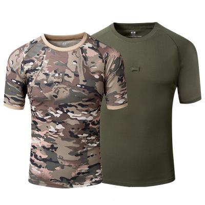 China Causual Army Green Color Working Shirt Men's Workwear T-shirt Olive T-shirt Workwear Shirt Customization Quick Dry for sale