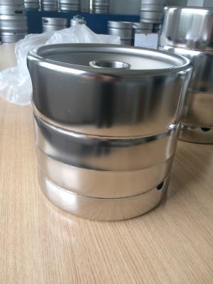 China US Standard Mirror Polished 5L Beer Keg / Beer Package 215MM Height for sale