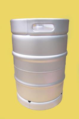 China Logo available half US beer barrel aluminium beer keg 58.6L for sale