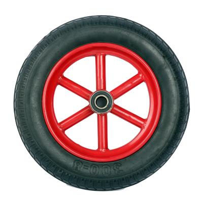 China Hotels 3.00-8 Puncture Proof Solid Rubber Tire Wheelbarrow Wheel for sale