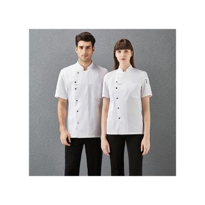 China Kitchen Cooking Chef Uniform Wholesale Hotel Catering Chef Clothes Short-sleeve Kitchen Canteen Chinese Style Spring And Summer Clothes for sale