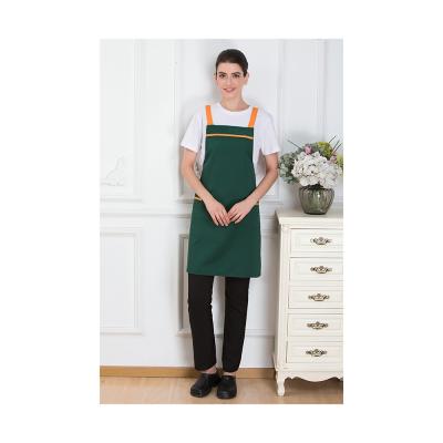 China Very Nice Cleaner Accept Logo Tooling Antifouling Chef Apron Customized Plus Side Elastic Back Cooking Apron for sale