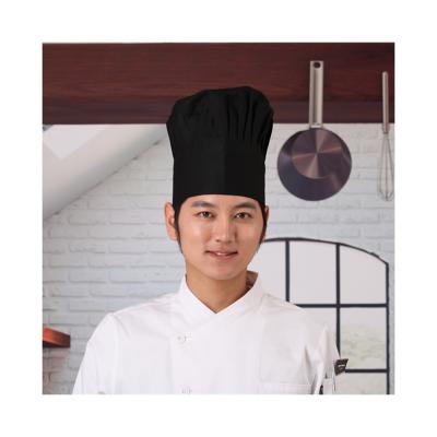 China restaurant & Unisex Bar Quality Assurance Accept Customized Logo Folding Hat Cotton 35% Polyester 65% Workwear Baking Hat for sale