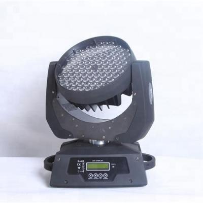 China 108x3w zoom led wash light RGBW4in1 led moving head light 460x335x385mm for sale