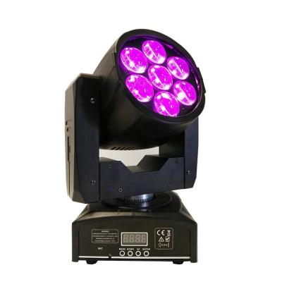 China Sports Stadiums Led Moving Head Mini Dmx Wash Zoom 4in1 Rgbw 7x15w Led Moving Head for sale