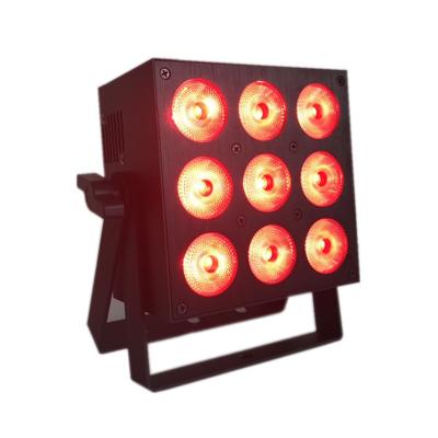 China Stadiums Sports New Commer 9x10W RGBW 4 in 1 LED Par Light Stage Wash Light Wedding Party Club Parcan Lighting for sale