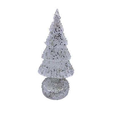 China Christmas Decoration Carnival Glass Crystal Christmas Trees Ornaments For Hotels for sale