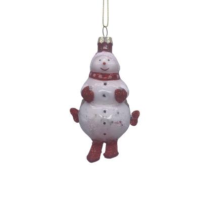 China Unique Sublimation Glass Christmas Ornaments Christmas Glass Ornaments for sale