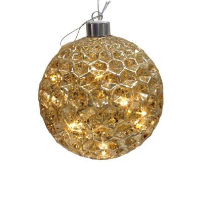 China Christmas Tree Hanging Glass Baubles Christmas Tree Ornaments Decorations Lead Glass Ball for sale