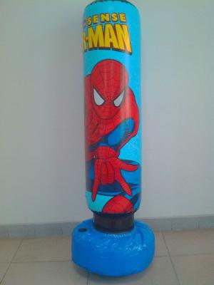 China PVC inflatable punching bag toys with full color pringting spider man for sale