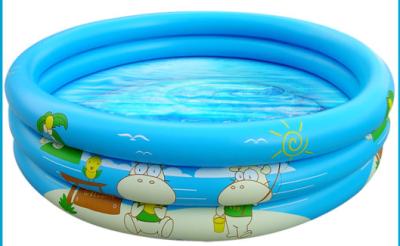 China Blue Cheap Inflatable Swimming Pools , PVC inflatable water pool for sale