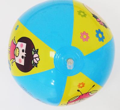 China EN71 / reach5 , 6p inflatable beach balls with one color pringting for sale