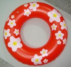 China Infant inflatable swim ring ,  Pool with inflatable ring flower pringting for sale