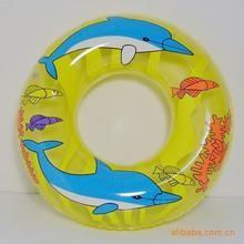 China Dolphine pringting large inflatable ring / pool tube 0.18mm Thickness for sale