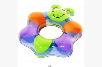 China EN71 / Reach5 flower shape pringting inflatable swimming ring for babies safety value for sale