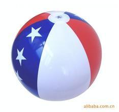 China Rainbow Color Large Inflatable Beach Balls with printed Logo OEM for sale