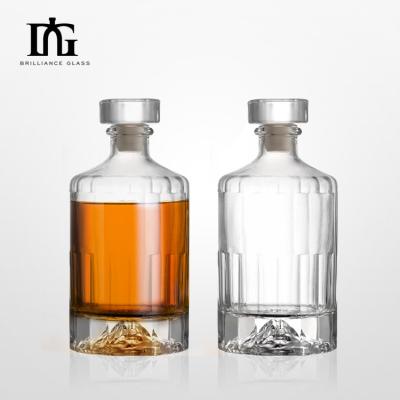 China 500ml Super Flint Glass Liquor Spirit Bottles With T Cork for Small Batch Spirits for sale