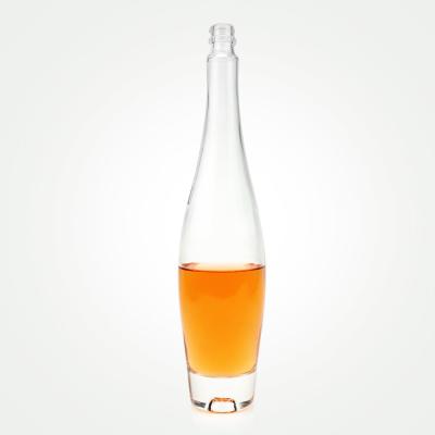 China Screen Printing Custom Ice Wine Bottles with Spiral Mouth and No Shoulder Logo Label for sale