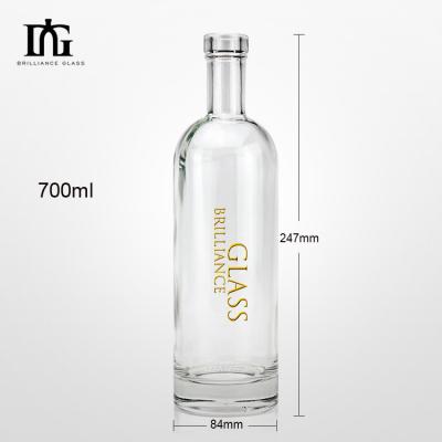 China Glass Empty Bottle for Spirits Vodka Whisky Rum Gin Tequila Liquor Wine Tequila 700ml for sale