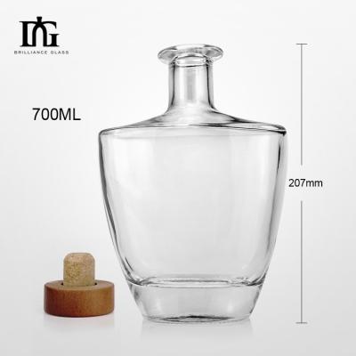 China 750ml Glass Wine Bottles With Cork Lids And Seal Shrink Capsules For Liquors And Beverages for sale