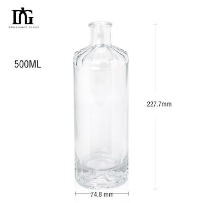 Κίνα Αποδεκτό λογότυπο πελάτη 500ml 375ml 700ml 100ml 250ml γυάλινο μπουκάλι για ποτά προς πώληση