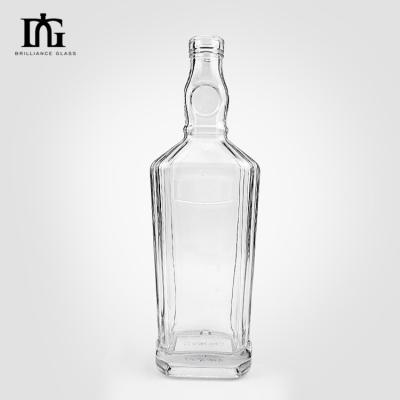 China 250ml/500ml/700ml/750ml Industrial Flint Glass Bottle for Whisky Liquor Tequila for sale