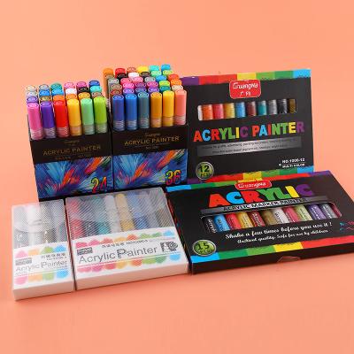 China GuangNaGN1000 Acrylic marker 24 color 36 color 48 color box waterborne environmental protection marker cover good tasteless GN1000 for sale