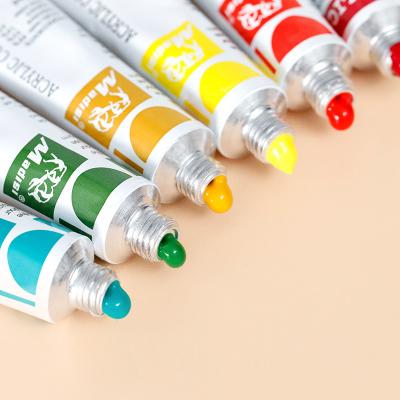 China Acrylic painting Matisse acrylic painting paint 12ML set painted clothes hand-painted wall painting acrylic paint can be customized for labeling for sale