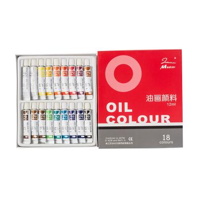 China Fine Art Madisi Professional Art 24colors 12ml Portable Oil Paints Beginners drawing exercise kit for sale